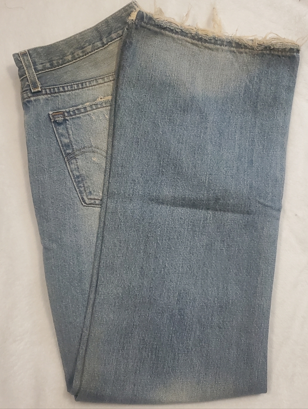 Levi's Light Blue Distressed Boyfriend Jeans - Picture 4 of 4